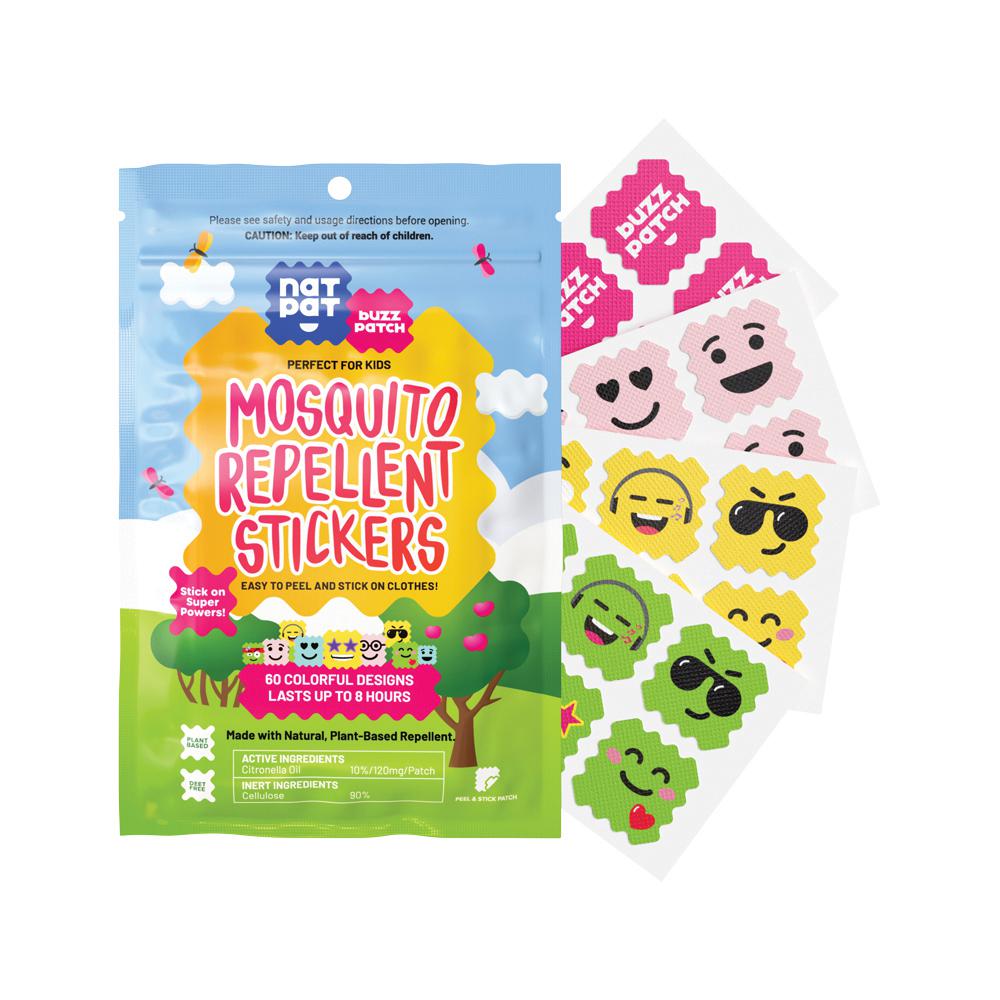 NATPAT BuzzPatch Mosquito Repellent Stickers x 60 Packs – AS Beauty ...
