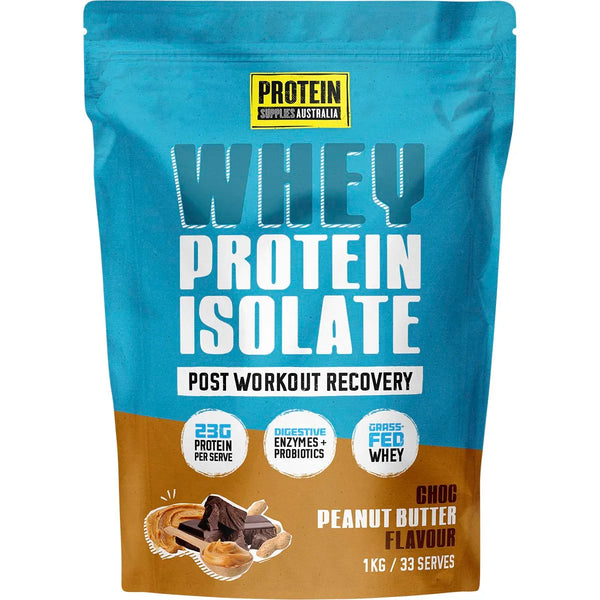 Protein Supplies Australia WPI Whey Protein Isolate Choc Peanut Butter 1kg