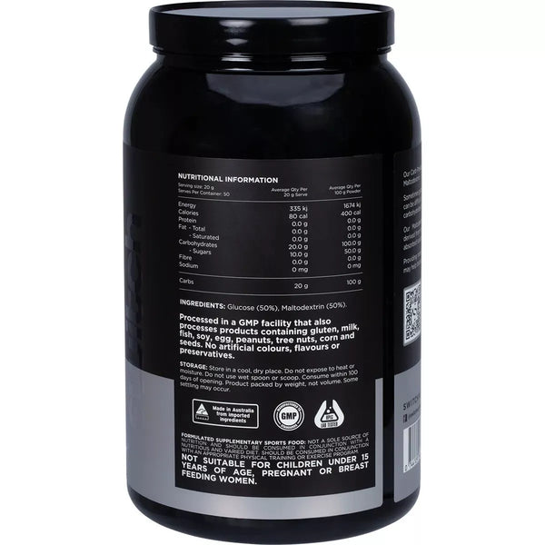 Switch Nutrition Carbs Unflavoured 1kg 100% Pure Carbohydrates