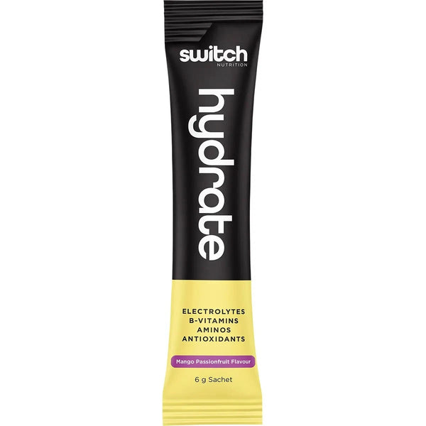 Switch Nutrition Hydrate Electrolytes Mango Passionfruit 20 x 6g Sachets