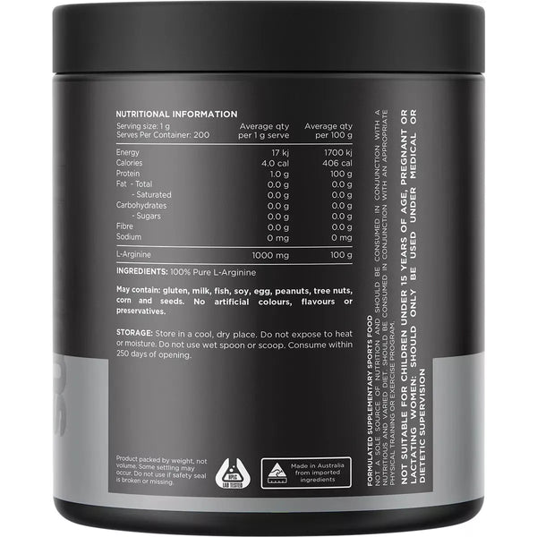 Switch Nutrition Arginine Unflavoured 200g