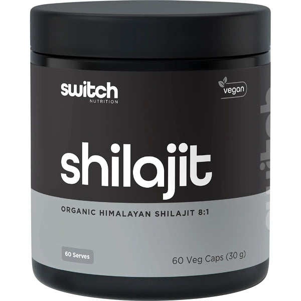Switch Nutrition Shilajit Organic Himalayan Shilajit 8:1 60 Capsules