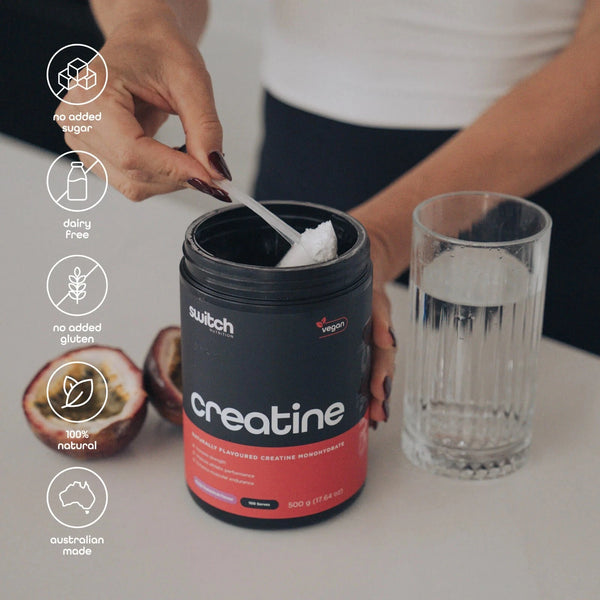 Switch Nutrition Creatine Monohydrate Red Raspberry 500g Naturally Flavoured