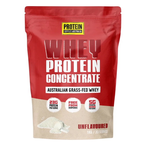 Protein Supplies Australia WPC Whey Protein Concentrate Unflavoured 1KG