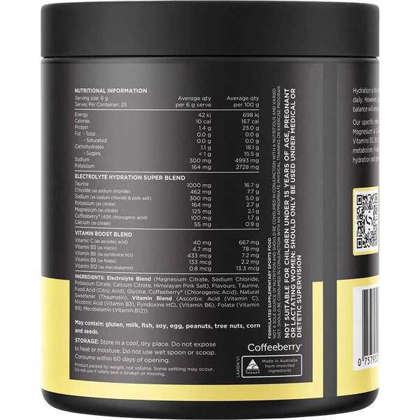 Switch Nutrition Hydrate Electrolytes Mango Passionfruit 150g