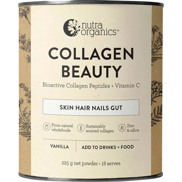 Nutra Organics Collagen Beauty Vanilla 225g