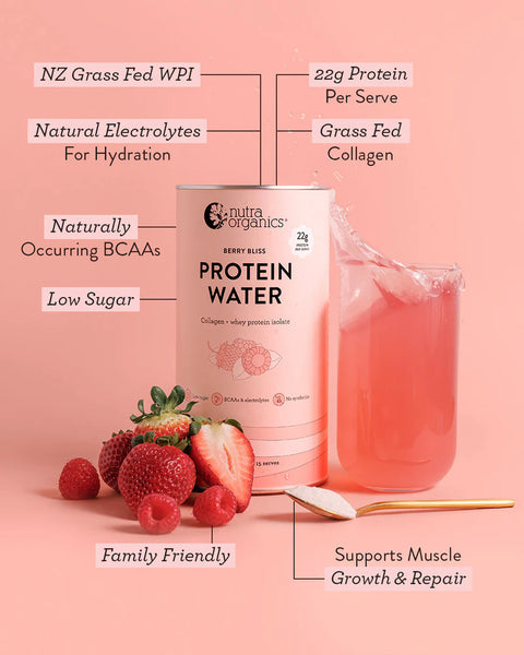 Nutra Organics Protein Water Berry Bliss 450g