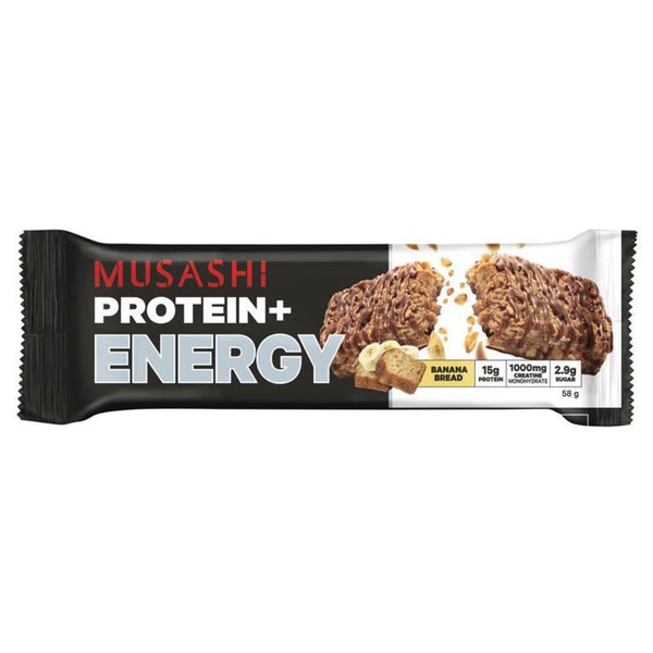 Musashi Protein + Energy Bar Banana Bread 58g x 12 Bars