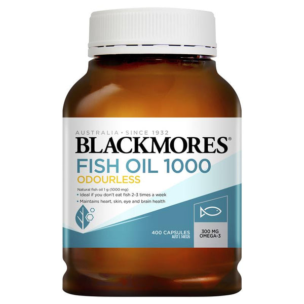 Blackmores Odourless Fish Oil 1000 400 Capsules Omega 3