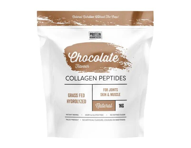 Protein Supplies Australia Collagen Peptides Chocolate 1kg AS Beauty & Health