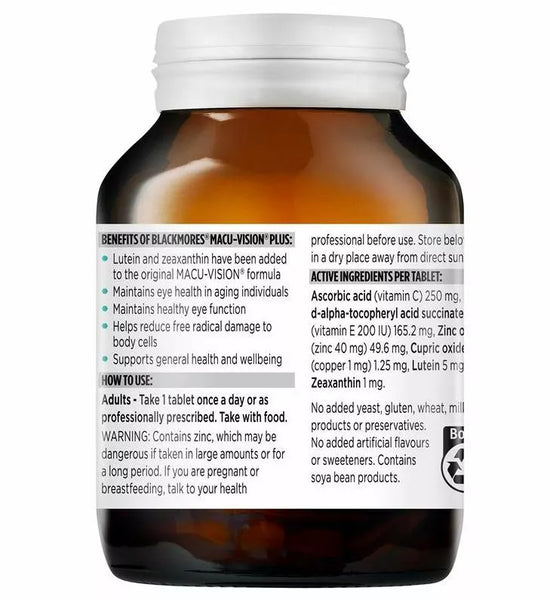 Blackmores Macu-Vision Plus 120 Tablets
