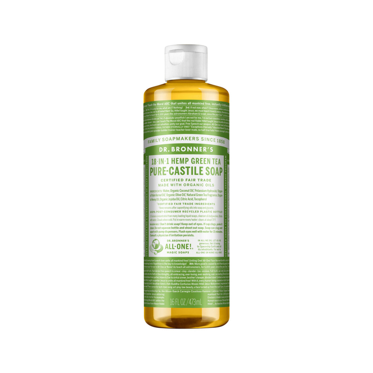 Dr Bronner's 18-in-1 Hemp Peppermint Pure-Castile Liquid Soap, 2 Fl Oz - Mariano's - Foto 6