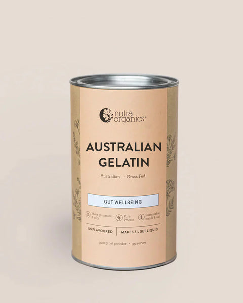 Nutra Organics Australian Gelatin Gut Wellbeing Unflavoured 500g Powder