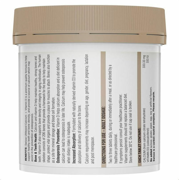 Swisse Ultiboost Calcium + Vitamin D 150 Tablets