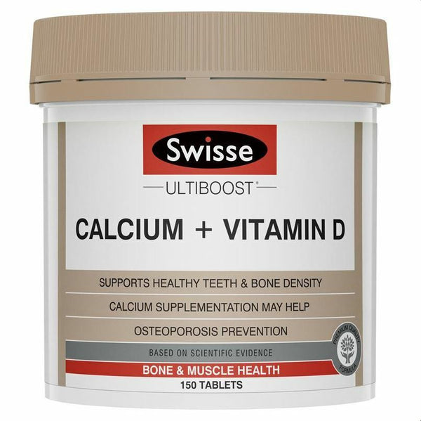 Swisse Ultiboost Calcium + Vitamin D 150 Tablets