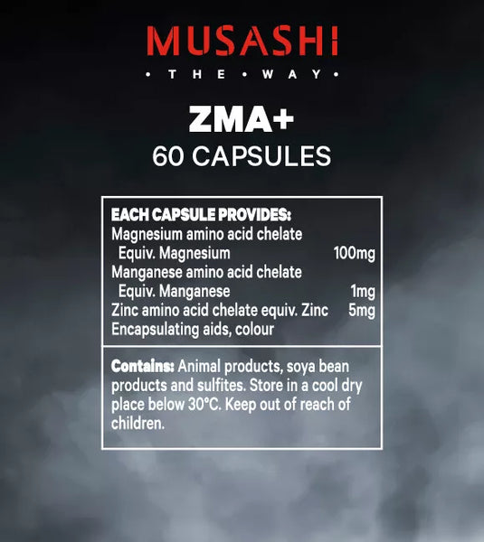 Musashi ZMA+ 60 Capsules