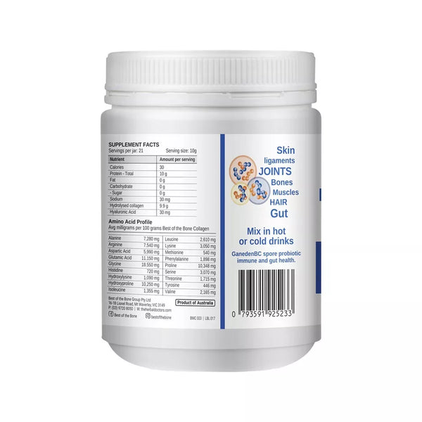 Best of the Bone Healing Multi-Collagen Protein Gut & Immunity Blend 210g