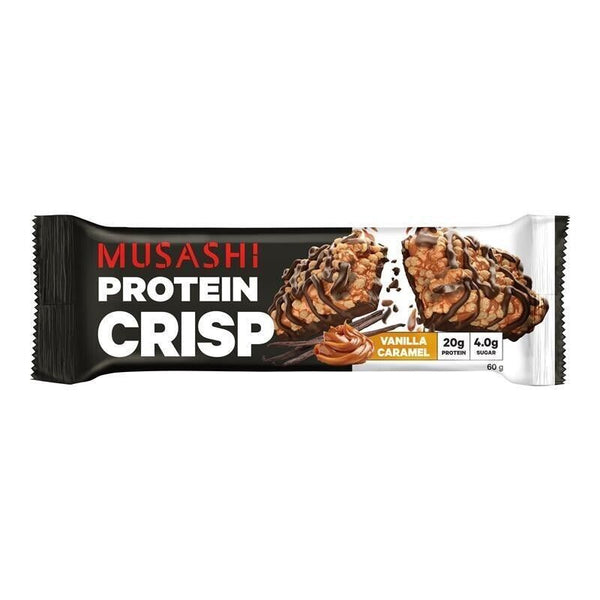 Musashi Protein Crisp Bar Choc Peanut 60g x 12 Bars