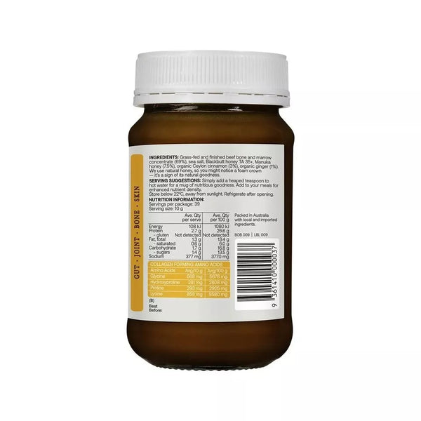 Best of the Bone Bone Broth Concentrate Manuka Honey, Ginger & Cinnamon 390g