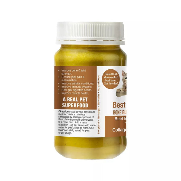 Best of the Bone Bone Buddies Pet Broth Beef Broth with Turmeric-Ginger 375g