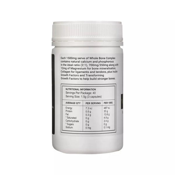 Best of the Bone Whole Bone Complex Natural Calcium & Collagen 120 Capsules