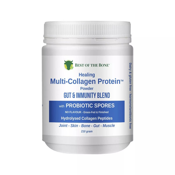 Best of the Bone Healing Multi-Collagen Protein Gut & Immunity Blend 210g