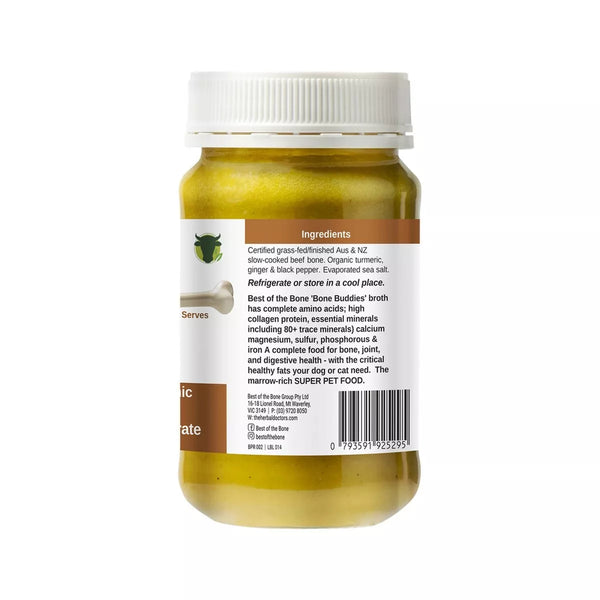 Best of the Bone Bone Buddies Pet Broth Beef Broth with Turmeric-Ginger 375g
