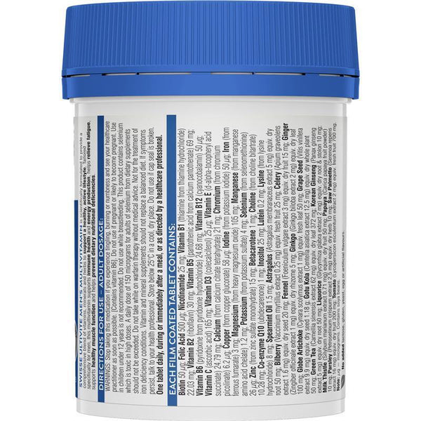 Swisse Men's Ultivite Multivitamin 60 Tablets