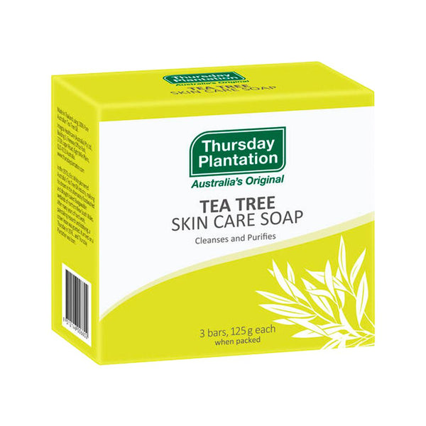 Thursday Plantation Tea Tree Skin Care Soap 3 x 125g Bar Pack