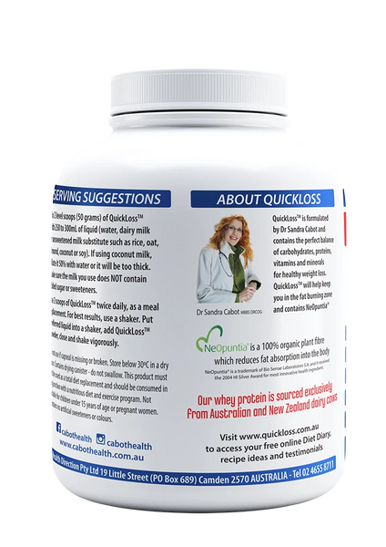 Cabot Health QuickLoss Vanilla Meal Replacement 1Kg