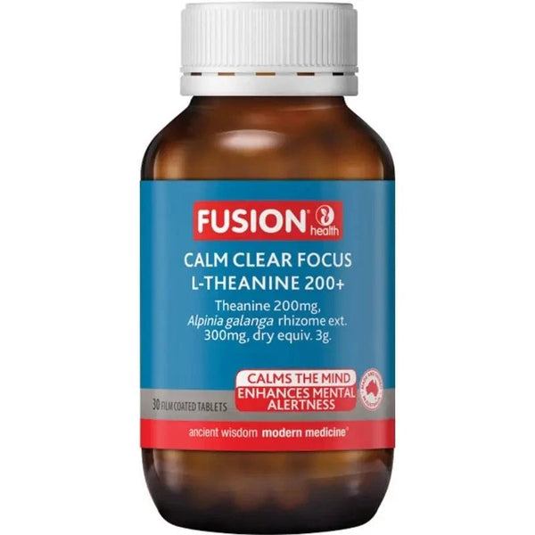 Fusion Health Calm Clear Focus L-Theanine 200+ 30 Tablets