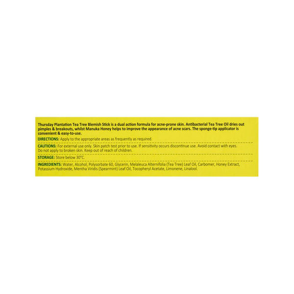 Thursday Plantation Tea Tree Blemish Stick with Manuka Honey 7ml