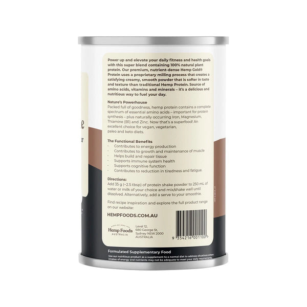 Hemp Foods Australia Hemp Protein Shake Chocolate Espresso 420g