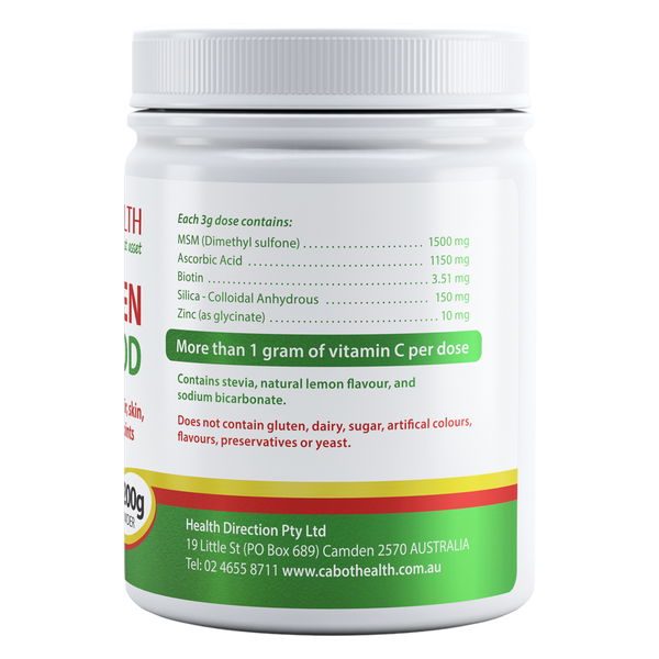 Cabot Health Collagen Food (MSM + VC + Silica) 200g