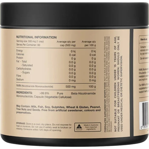 Switch Nutrition NMN Cellvive Nicotinamide Mononucleotide 60 Capsules