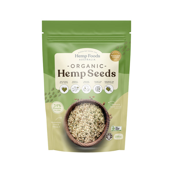 Hemp Foods Australia Organic Hemp Seeds Hulled 250g