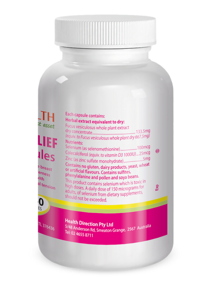 Cabot Health Breast PMS Relief 60 Capsules