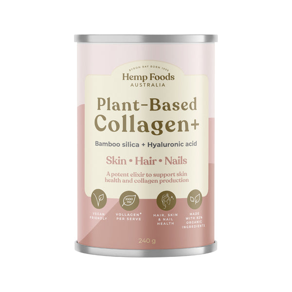 Hemp Foods Australia Plant-Based Collagen + Bamboo Silica + Hyaluronic Acid 240g