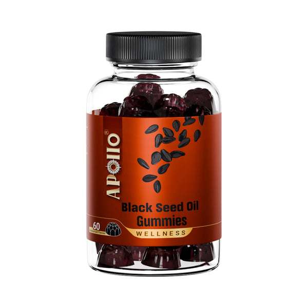 Apollo Black Seed Oil Blackcurrant Flavoured 60 Gummies
