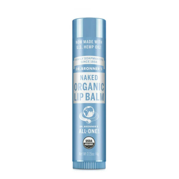 12 x Dr. Bronners Organic Lip Balm Naked 4g