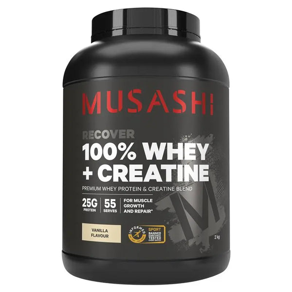 Musashi 100% Whey + Creatine Vanilla 2kg