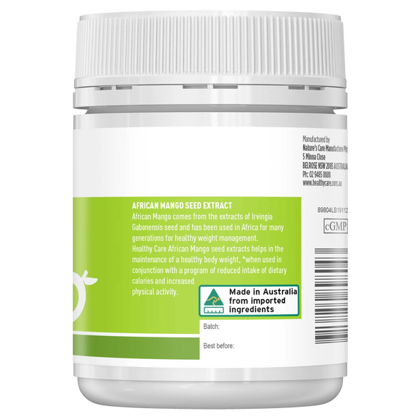 Healthy Care African Mango Seed Extract 60 Capsules