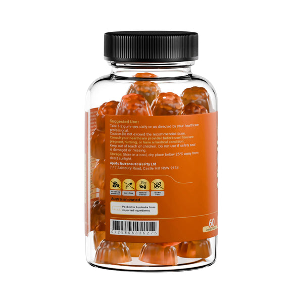 Apollo Maca Root 60 Gummies Orange Flavour