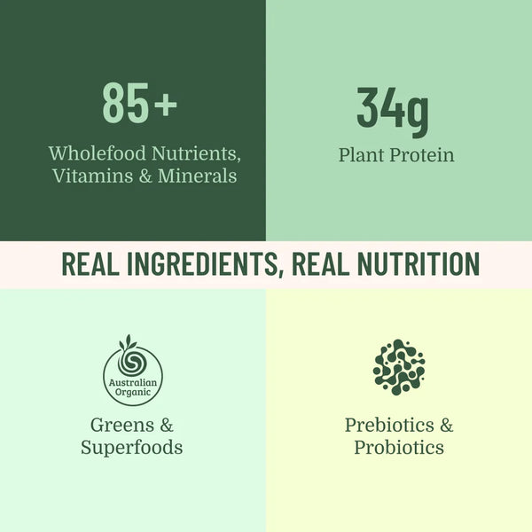 Evolution Botanicals Organic Greens Meal Shake Smooth Berry 550g