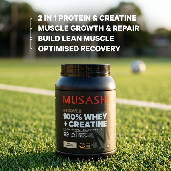 Musashi 100% Whey + Creatine Vanilla 2kg