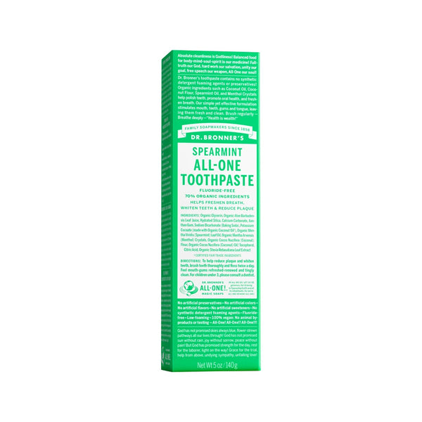 Dr. Bronner's Spearmint All-One Toothpaste 140g