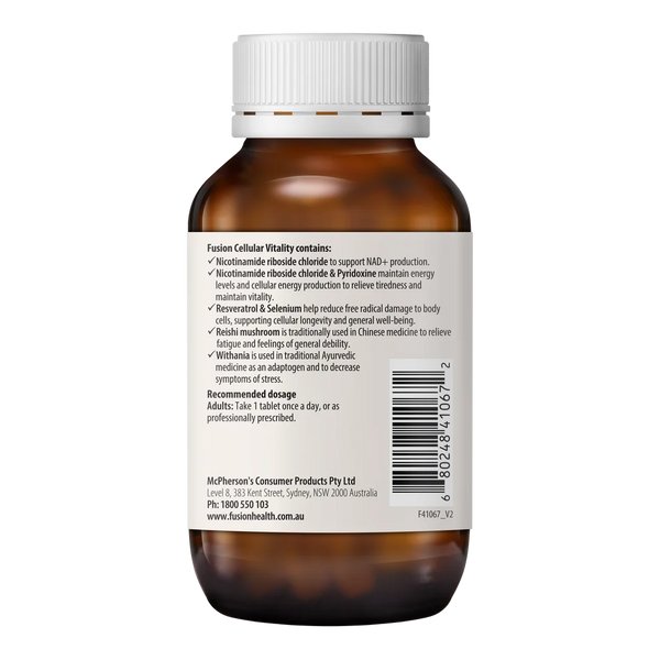 Fusion Health Cellular Vitality 60 Tablets