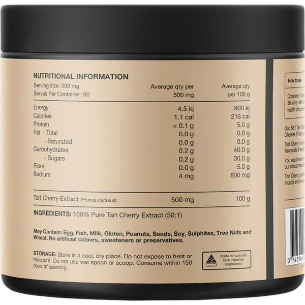 Switch Nutrition Tart Cherry Extract (50:1) Unflavoured 30g 100% Pure