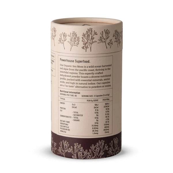 Evolution Botanicals Organic Sea Moss Powerhouse Superfood 120 Capsules
