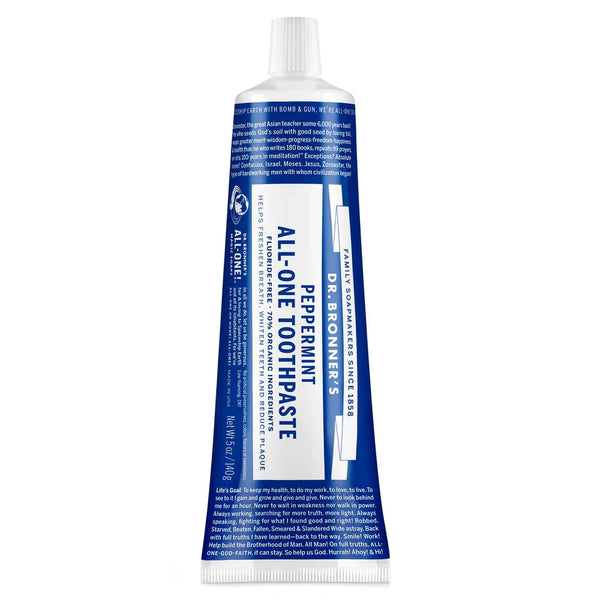 Dr. Bronner's Peppermint All-One Toothpaste 140g
